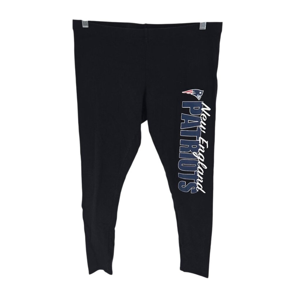 Nfl team apparel womens size Large black New England patriots sleepwear leggings